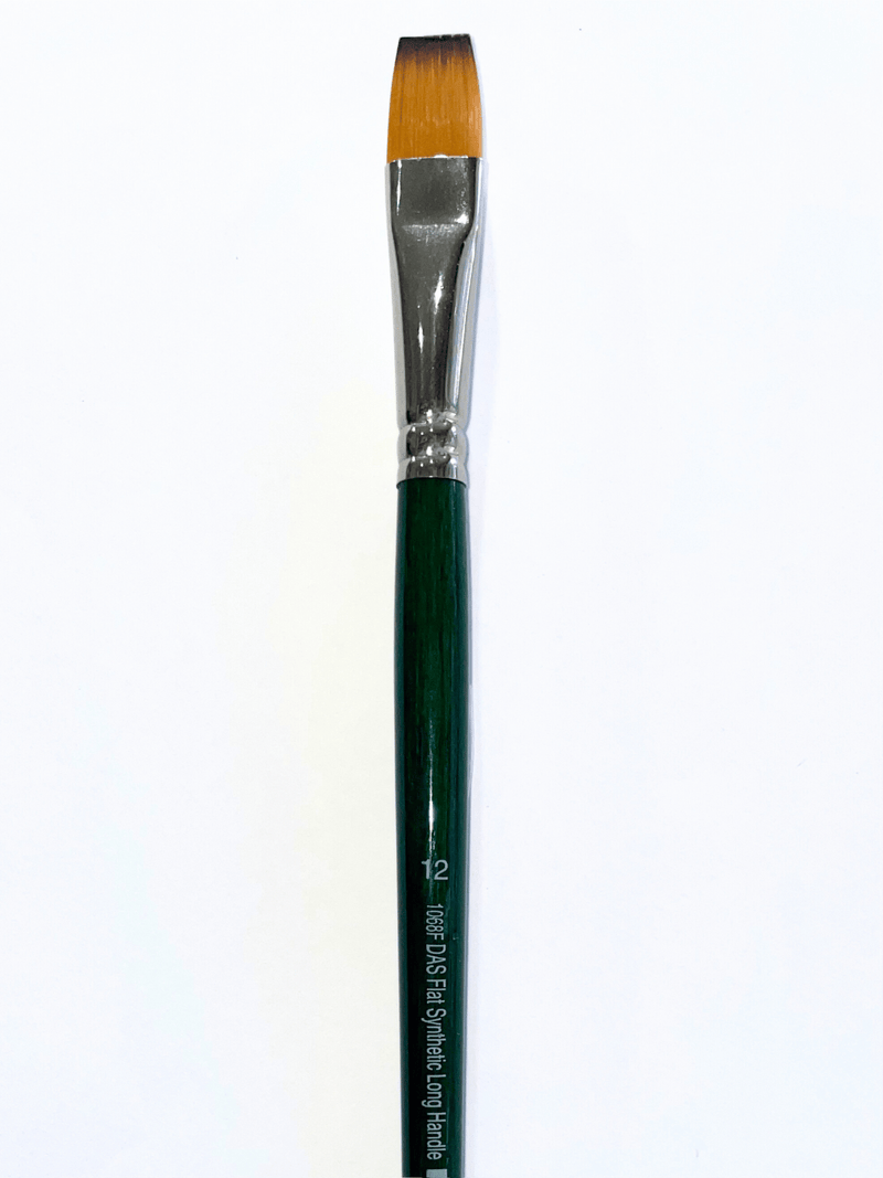 Das S1068f Synthetic Flat Long Handle Brushes