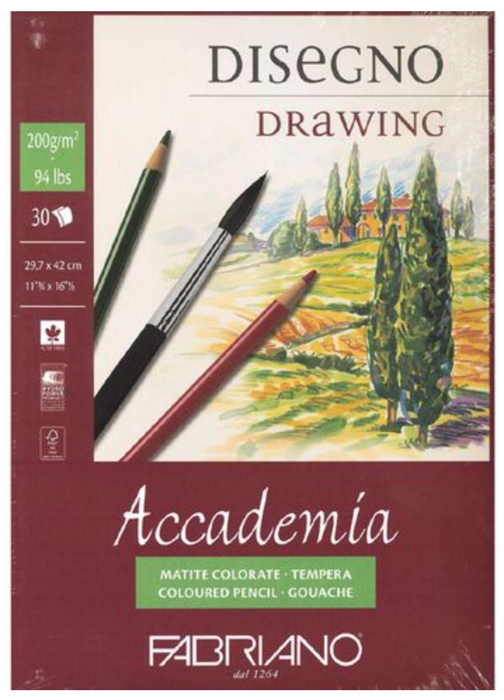 Fabriano Accademia Sketch Pad 200gsm 30 Sheet