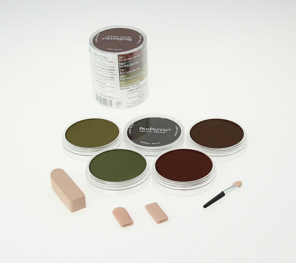 Pan Pastel Soft Pastels Sets of 5 Colours - Earth Colours