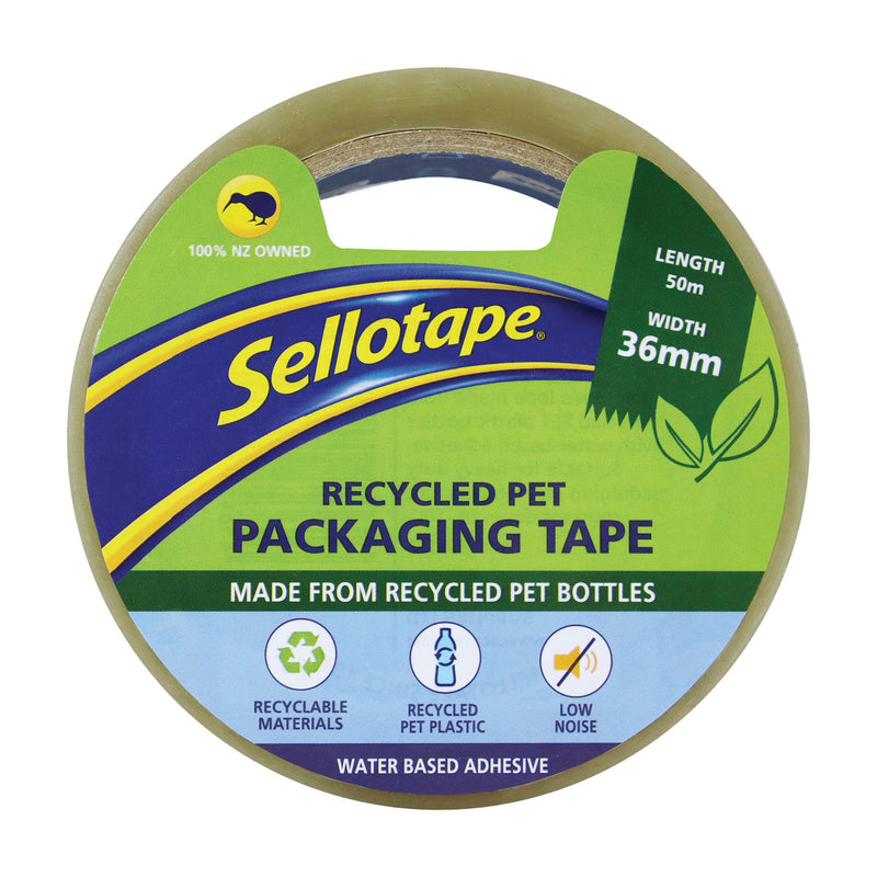 Sellotape Recycled PET Low Noise Packaging Tapes