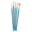 Princeton Real Value Synthetic Golden Taklon Brushes 9170 Set Of 4