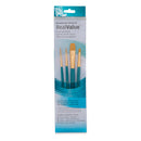 Princeton Real Value Synthetic Golden Taklon 9172 Brushes Set of 4