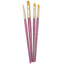 Princeton Real Value Synthetic Golden Taklon Brushes 9181 Set Of 4