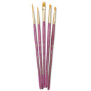 Princeton Real Value Synthetic Golden Taklon Brushes 9184 Set Of 5