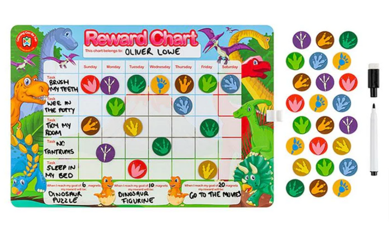 Learning Can Be Fun Dinosaur Magnetic Reward Chart