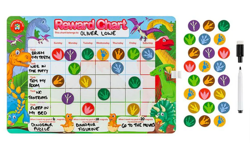 Learning Can Be Fun Reward Chart Magnetic Dinosaur