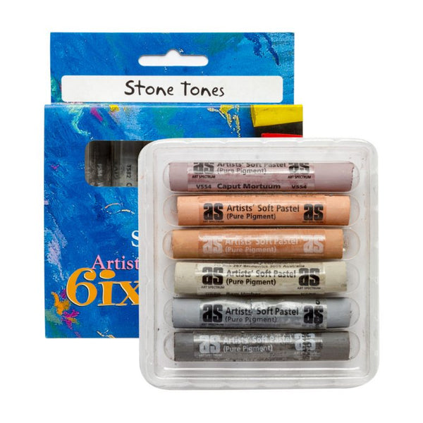 Art Spectrum Art Pastels Pack Of 6#colour_STONE TONES