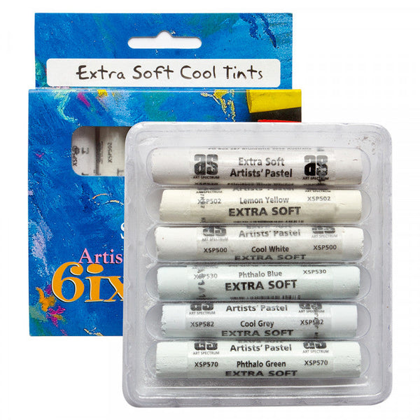 Art Spectrum Round Pastels Set Of 6 - Cool Tints