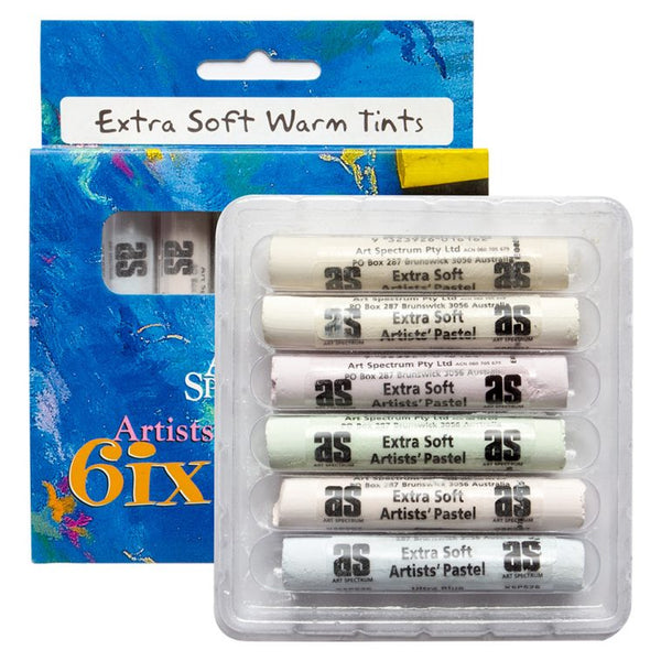 Art Spectrum Round Pastels Set Of 6 - Warm Tints