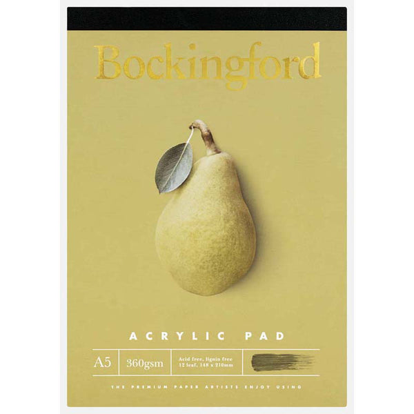 Bockingford Pad Acrylic 360gsm 12 Leaf#size_A5