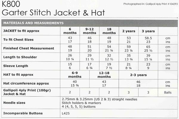 Naturally Pattern Leaflet Gallipoli 4ply Print Kids/Jacket & Hat K800