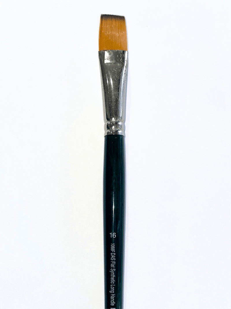 Das S1068f Synthetic Flat Long Handle Brushes