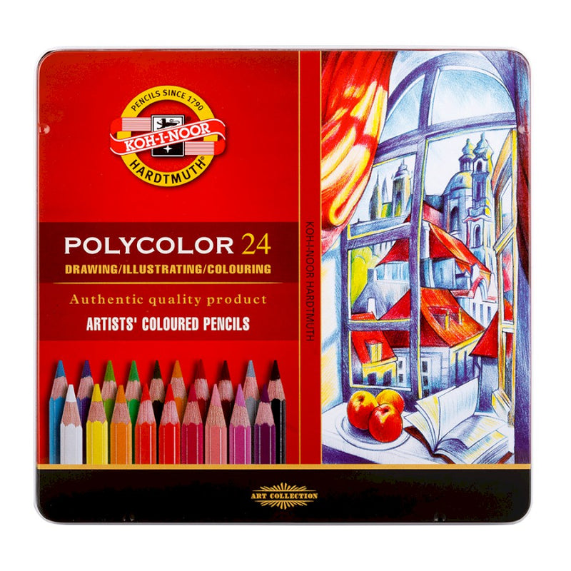 Koh-I-Noor Polycolor Colour Pencil Set of 24