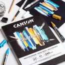 Canson Graduate Mixed Media Black 240gsm 20 Sheet Pads