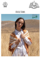 Acacia Knitting Pattern - Womens Shawl OS 8ply Yarn