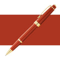 Cross Bailey Light Polished Rollerball Pens#Colour_AMBER RESIN AND GOLD TONE