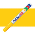 Artline 90 Permanent Marker 5mm Chisel Nib Box Of 12#Colour_YELLOW