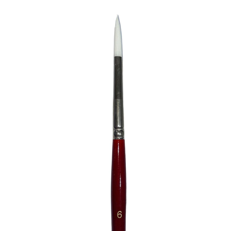Art Spectrum Series White Taklon Round Brushes
