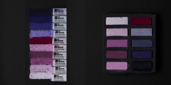 Art Spectrum Extra Soft Square Pastel Set Of 10 Violets