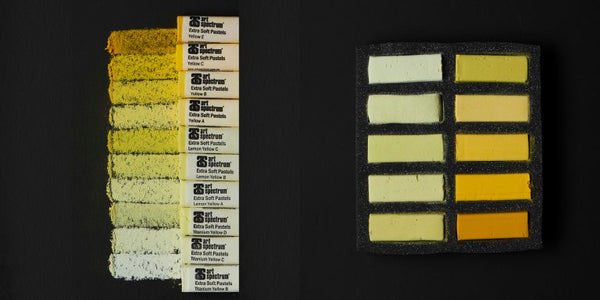 Art Spectrum Extra Soft Square Pastel Set Of 10 Yellows