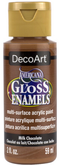 Decoart Americana Gloss Enamel Paints 2oz#Colour_MILK CHOCOLATE