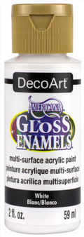 Decoart Americana Gloss Enamel Paints 2oz#Colour_WHITE