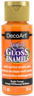 Decoart Americana Gloss Enamel Paints 2oz#Colour_BRIGHT ORANGE