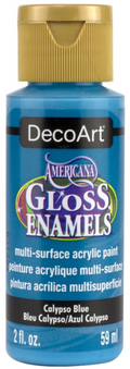 Decoart Americana Gloss Enamel Paints 2oz#Colour_CALYPSO BLUE