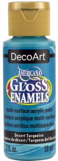 Decoart Americana Gloss Enamel Paints 2oz#Colour_DESERT TURQUOISE