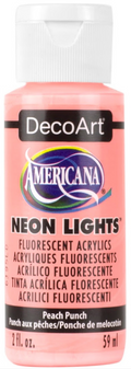 Decoart Americana Neon Lights Paints 2oz#Colour_PEACH PUNCH