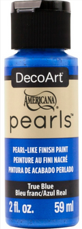 Decoart Americana Pearls Paints 2oz#Colour_TRUE BLUE
