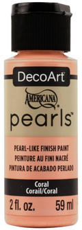 Decoart Americana Pearls Paints 2oz#Colour_CORAL