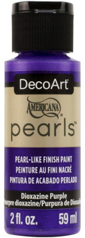 Decoart Americana Pearls Paints 2oz#Colour_DIOXAZINE PURPLE