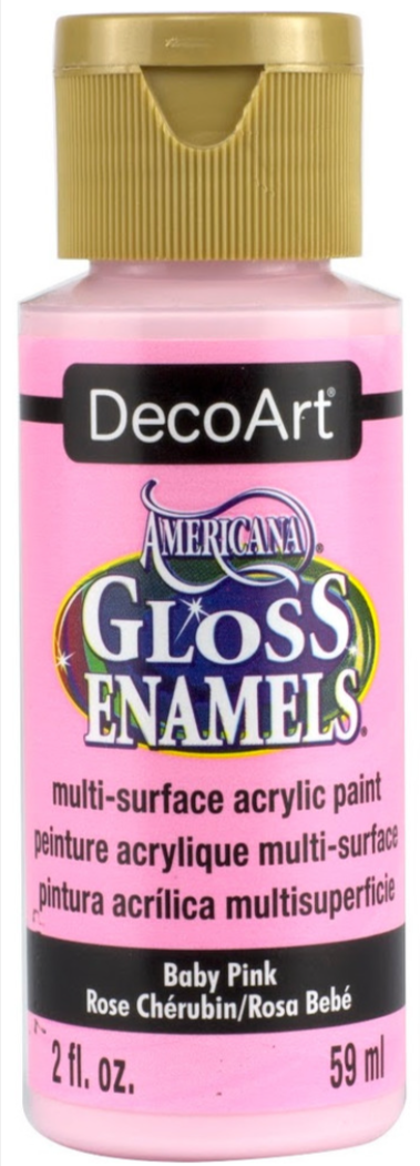 Decoart Americana Gloss Enamel Paints 2oz#Colour_BABY PINK