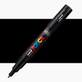 Uni Posca Markers PC-1M Ultra Fine 0.7mm Round Tip#Colour_BLACK
