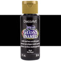 Decoart Americana Gloss Enamel Paints 2oz#Colour_BLACK