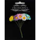 Ribtex Blossoms Fabric Pastel Flowers Pack of 10