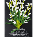 Ribtex Blossoms 10 Head White Bud Flowers with Foam Leaves