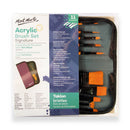 Mont Marte Acrylic Brushes Wallet of 11