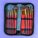 Mont Marte Watercolour Brushes Wallet of 11