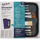 Mont Marte Gouache Brushes Wallet of 11