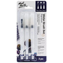 Mont Marte Waterbrush Flat F M B 3 Piece Set