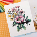 Spellbinders Pressed Bouquet Press Plate Stamp