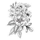 Spellbinders Pressed Bouquet Press Plate Stamp