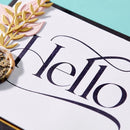 Spellbinders Hello Press Plate Stamp