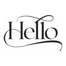 Spellbinders Hello Press Plate Stamp