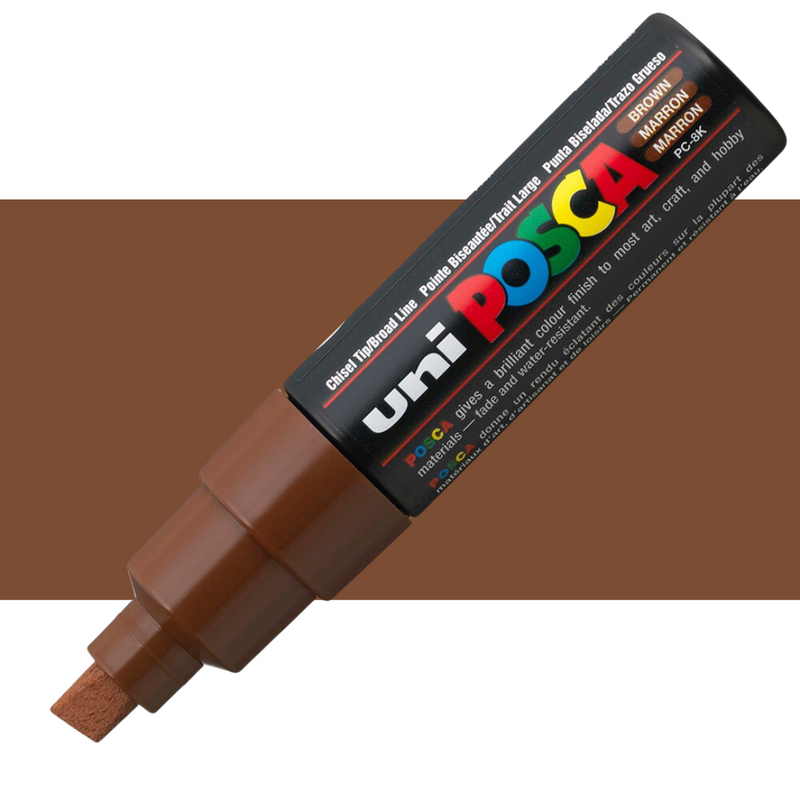 Uni Posca Markers 8.0mm Bold Chisel Tip PC-8K