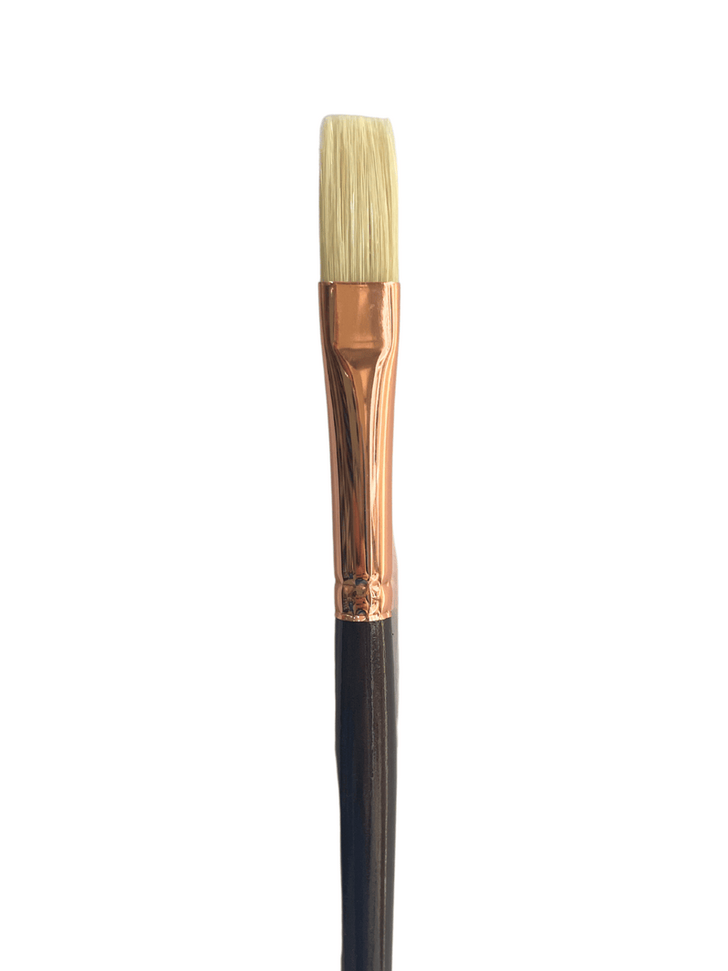 Das S1180 Hog & Taklon Flat Long Handle Brushes