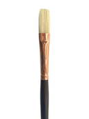Das S1180 Hog & Taklon Flat Long Handle Brushes