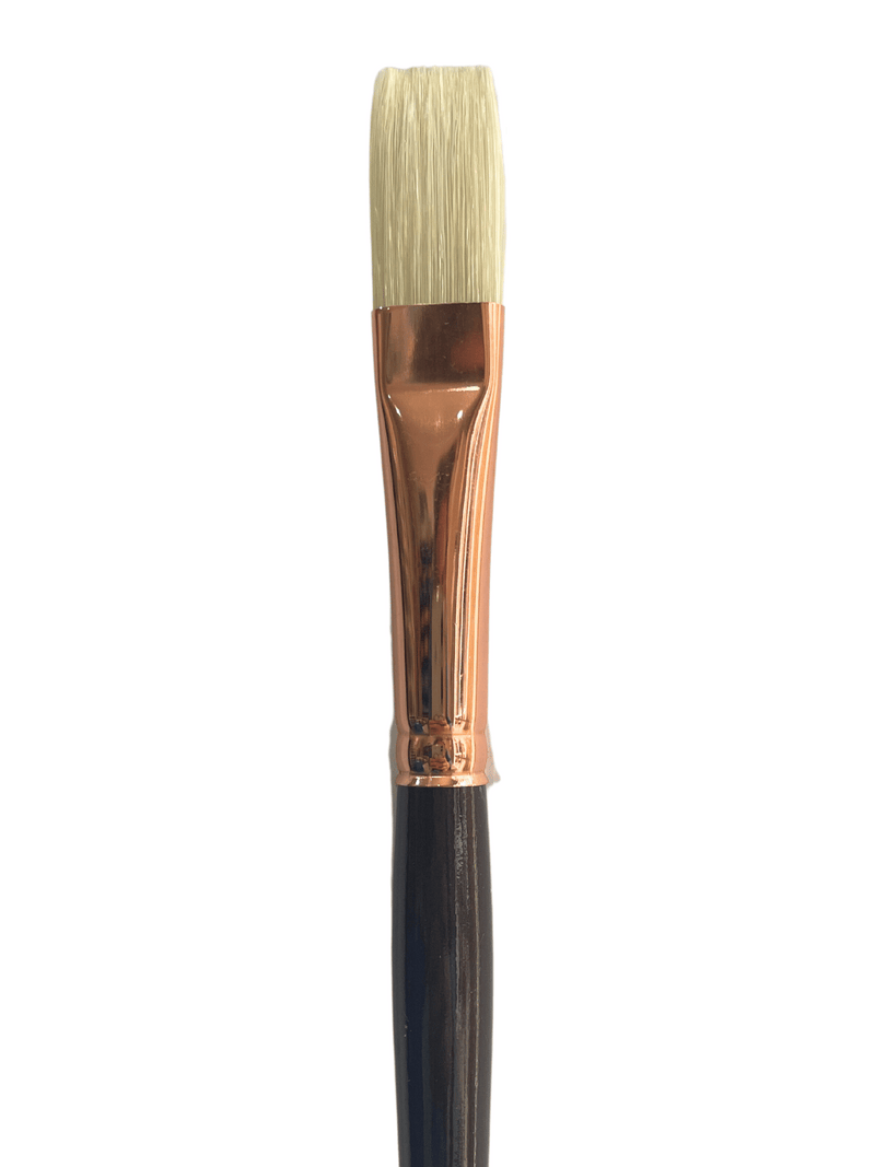 Das S1180 Hog & Taklon Flat Long Handle Brushes